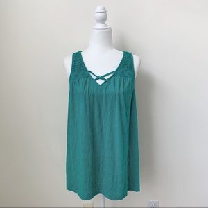 Sonoma Teal Loose Fitting Tank Top